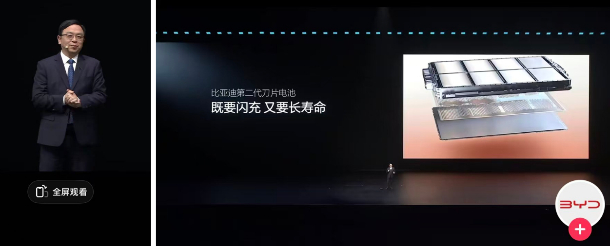 图1 2026年3月5日比亚迪王传福发布闪充技术