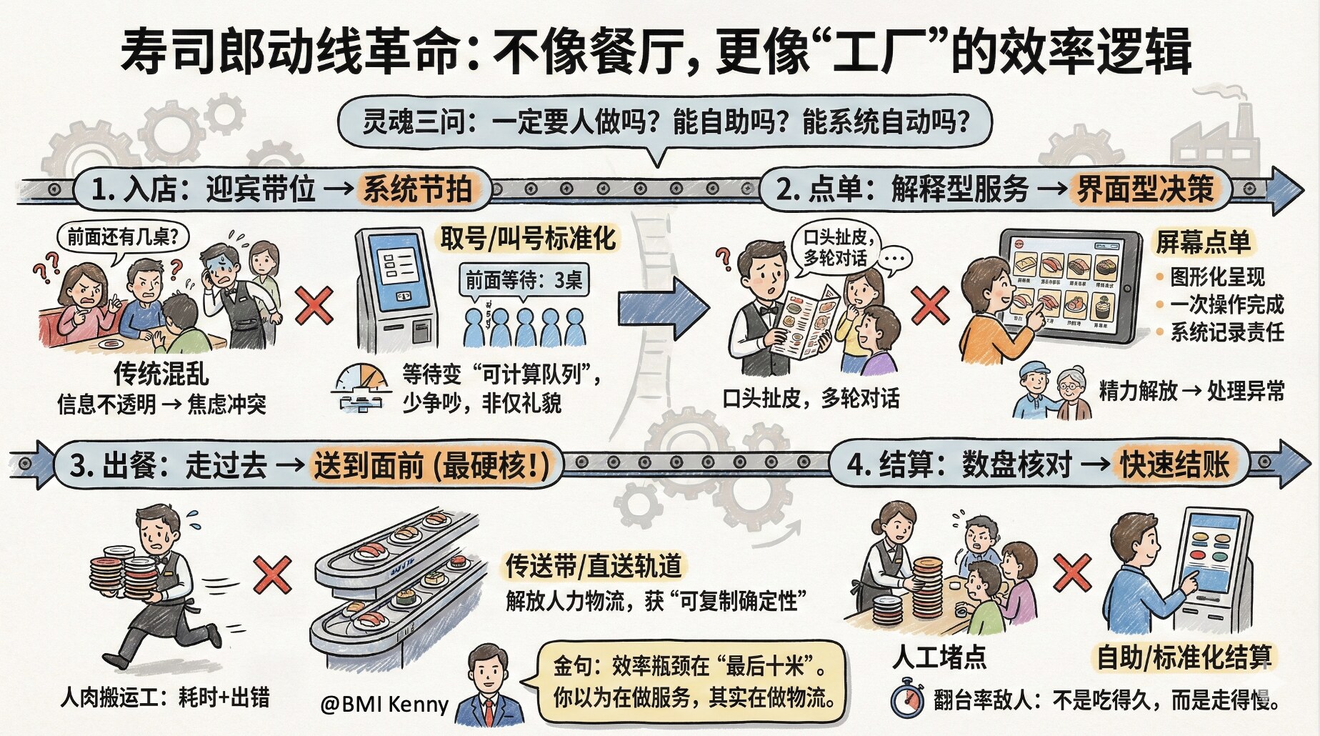 别把服务员用死：寿司郎把“动线+游戏”做成效率蓝海